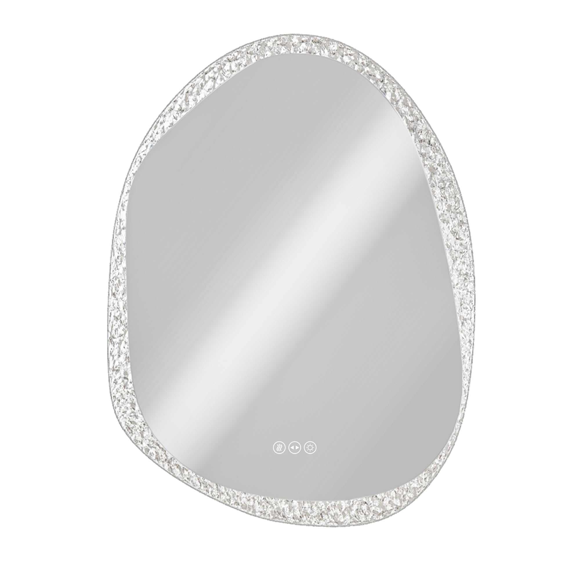 Miroir mural LED nuage avec capteur tactile et anti-buée